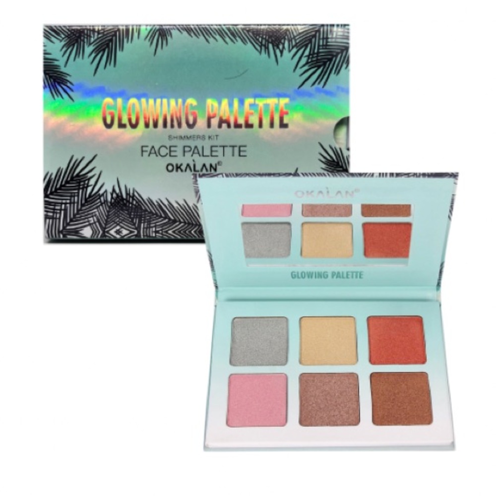 💥 Buy 2 Get 1 Free💥 Glowing Shimmering Makeup Pallete ~ 6 Colors